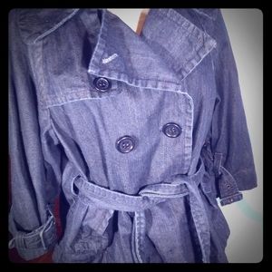 ❄2/$15❄ BCBGMAXAZRIA jean jacket with belt - M SALE!